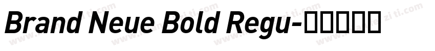 Brand Neue Bold Regu字体转换